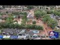 Severe weather Flooding in Hurricane Flood advisory heavy rain and hail in SLC