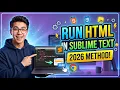 How to Run HTML in Sublime Text 2026