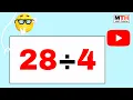 28 divided by 4 28 4 Value of