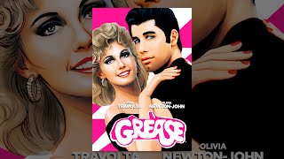 John Travolta as Danny Zuko and Olivia Newton-John as Sandy Olsson dancing together on the poster for Grease (1978).