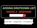 how to bind dropdownlist in gridview from database in asp net c