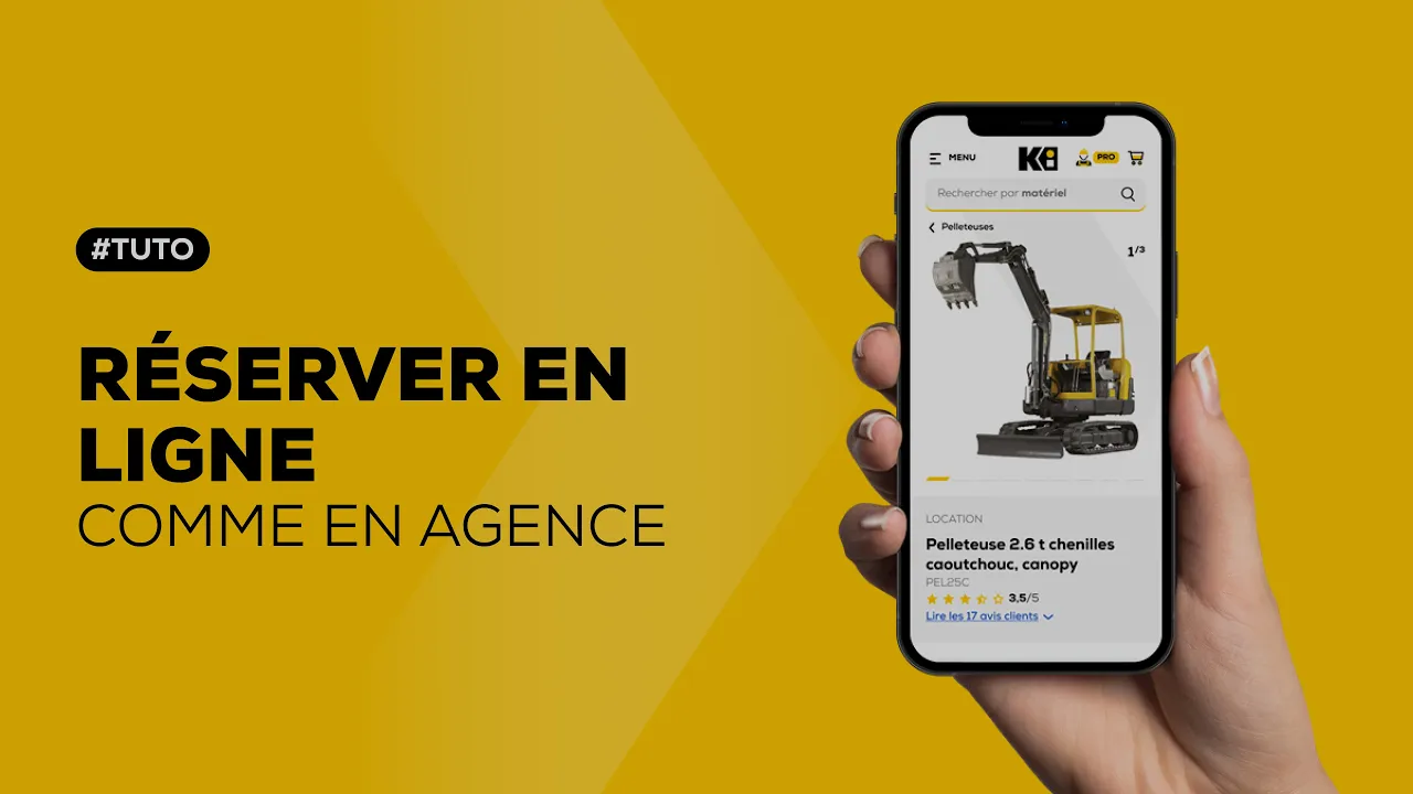 Vidéo officielle Kiloutou sur la réservation en ligne du matériel