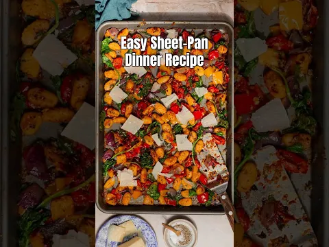 Sheet-Pan Gnocchi (Easy Vegetarian Dinner Recipe) #easydinnerideas