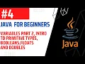 Variables Part 2 Primitive Types Boolean Floats and Doubles Java For Beginners