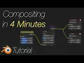 Blender Beginnner Tutorial Compositing in 4 minutes