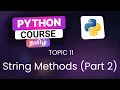 String Methods in Python in Tamil Part 2