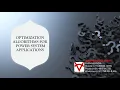 OPTIMIZATION ALGORITHMS FOR POWER SYSTEM APPLICATIONS