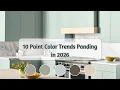 10 paint color trends panding in 2026 Sherwin Williams