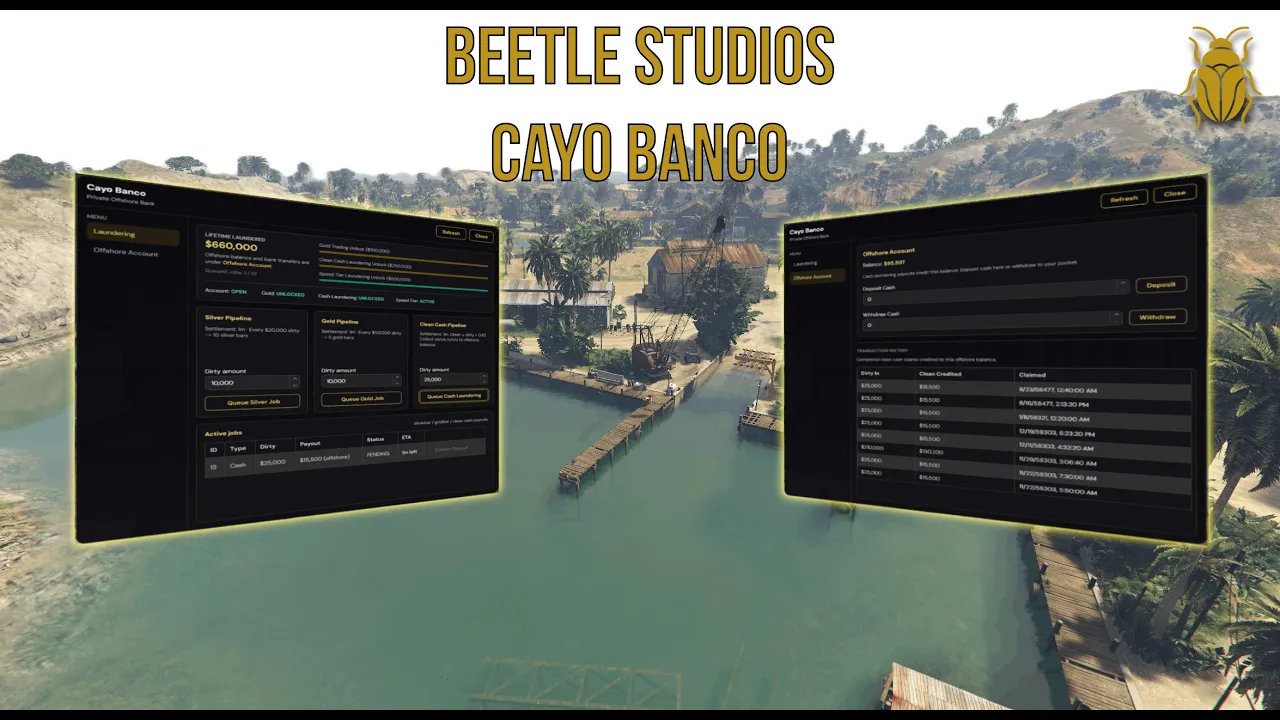 Cayo Banco - Money Laundering System