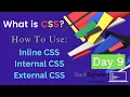 CSS Tutorial Inline Internal External CSS CSS For Beginners Web Development Tutorial