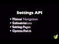 Using the WordPress Settings API