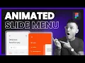 Design an Animated Sidebar Menu Figma Tutorial