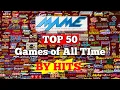 MAME Top 50 GAMES of All Time By Hits