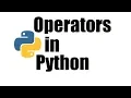 Python Tutorial Operators in Python