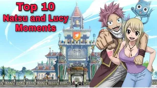 top 10 natsu and lucy moments fairy tail