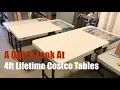 Costco Lifetime 4ft Table Review - Inventory Building for Event Rental Business