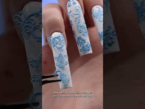 Winter nails 🥶❄️ #nailart