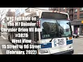 NYC M7 Daimler Chrysler Orion VII Bus Ride West View Amsterdam Line February 2022