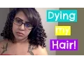 Dying my Natural CURLY HAIR ion Brilliance Slate Purple