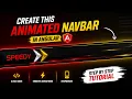 Build an AWESOME Animated Navbar in Angular Modern UI Animation Tutorial