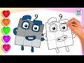 How To Draw Numberblock 9 Coloring - Learn to draw Numberblock 9 Coloring for kids