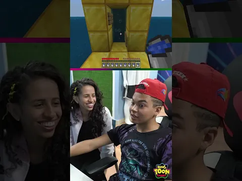 RAÍSSA E RAFAEL ANDARAM DE ELEVADOR NO MINECRAFT! #shorts