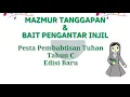 Mazmur Pesta Pembabtisa  Tuhan |Tahun C - Edisi Baru, Minggu 9 Januari 2022