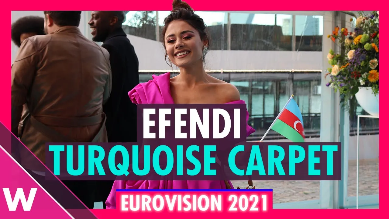 Efendi (Azerbaijan) @ Eurovision 2021 Turquoise Carpet Opening Ceremony | Interview