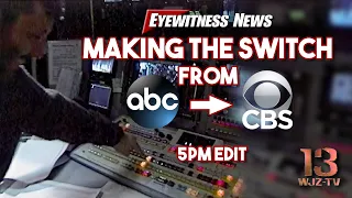 WJZ-TV Baltimore Making The Switch From ABC to CBS - 5PM Edit 1-2-95 WJZ 13
