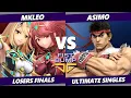 Download Lagu Fist Bump III LOSERS FINALS - MkLeo (Pyra Mythra) Vs. Asimo (Ryu) Smash Ultimate - SSBU