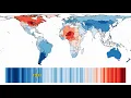 Climate Stripes Map 2019