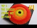 TOP 5 EASIEST STRING ART PICTURES DIY TUTORIAL MANDALA IN CIRCLE 3 COLOURS