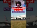 Passenger Deceased on American Airlines Flight