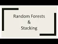 Random Forests Stacking Machine Learning INF8245E Lecture-8 Part-3