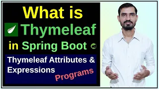 What is Thymeleaf Spring Boot Thymeleaf Tutorial with Programs Full Course Hindi