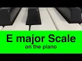 E Major Scale Piano Tutorial