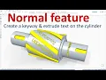 Solid Edge Tutorials How to use Normal Protrusion command extruding cutout text or cuver