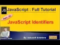 JavaScript Identifiers JavaScript Full Tutorial in Hindi