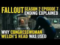 Fallout Season 2 Episode 7 Ending Explained - Why Congresswoman Welch s Head Was Used