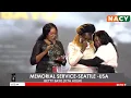 Lagu Betty Bayo's elder sister makes people cry during her memorial in USA