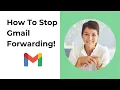 How to Turn Off Automatic Email Forwarding in Gmail 2025 Step-by-Step