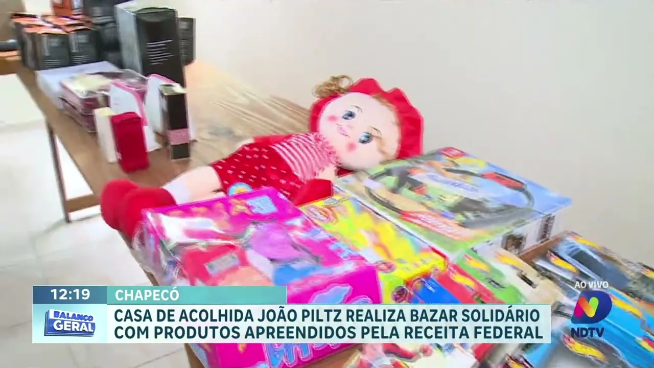 Bazar Solidário: Casa de Acolhida João Piltz Oferece Produtos Apreendidos pela Receita Federal