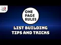 How to Build High-Quality OPR Lists - 5 Guidelines To Follow When Making Your Lists