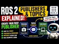 ROS2 Publishers Topics Explained Create Your First Publisher in Python Beginner ROS2 Tutorial