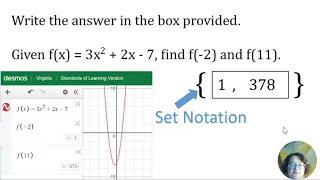 Algebra 2 - Function Notation