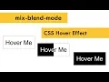 CSS Mix Blend Mode CSS Hover Effect CSS Advanced Tutorials csPoint
