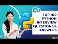 Top 100 python interview questions 2024 python interview for freshers mcq Quiz