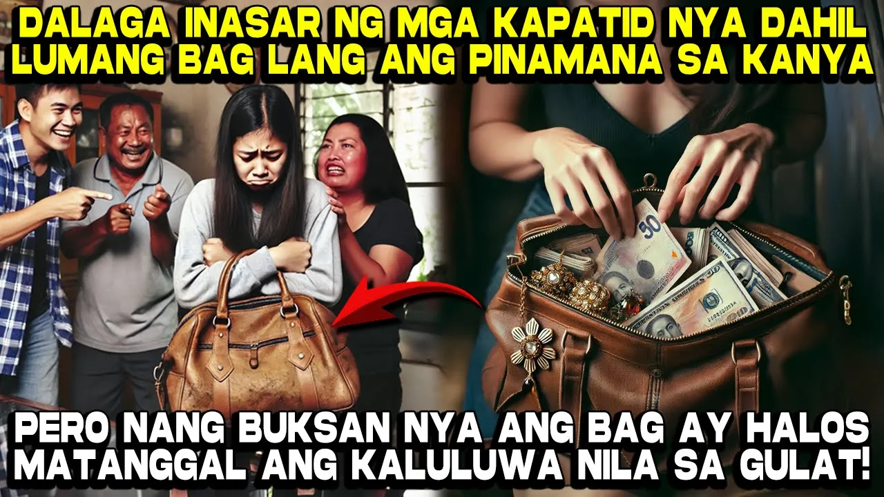 Outline Video Dalaga Pinagtawanan ng mga Kapatid nya dahil Lumang Bag lang ang Minana nya, Pero...