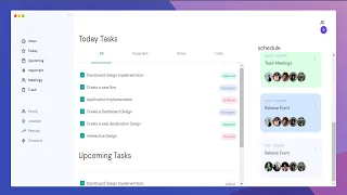 How to create Responsive Task Management Dashboard using HTML and CSS