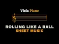 Einaudi - Rolling Like A Ball | Viola and Piano (Sheet Music/Full Score)